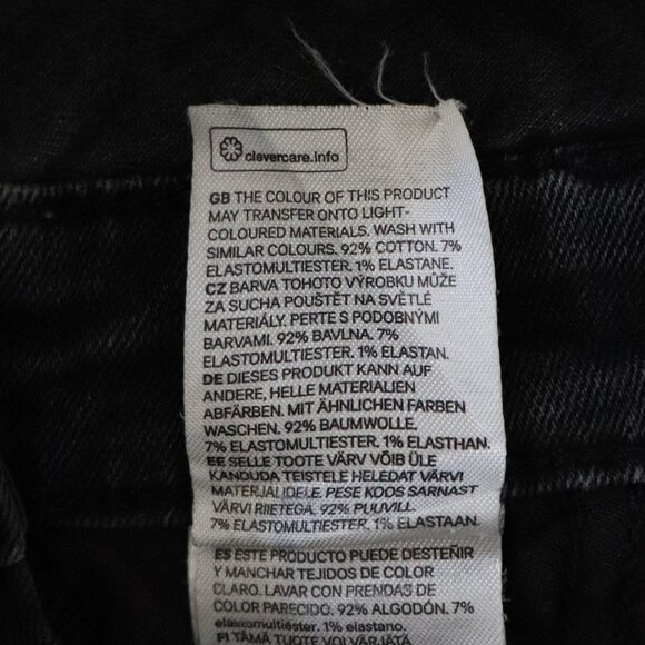 H&M Mama Dark Wash Black Small One Piece Denim Maternity Dungaree Bib Overalls - Picture 15 of 15